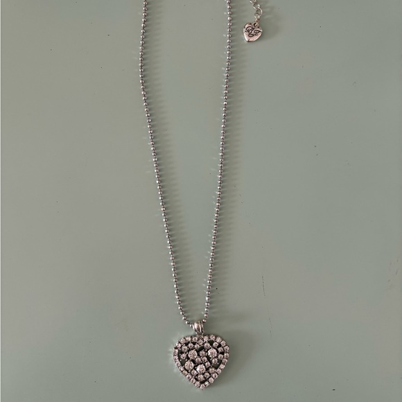 Vintage Betsey Johnson necklace- heart pendant necklace - Picture 2 of 4